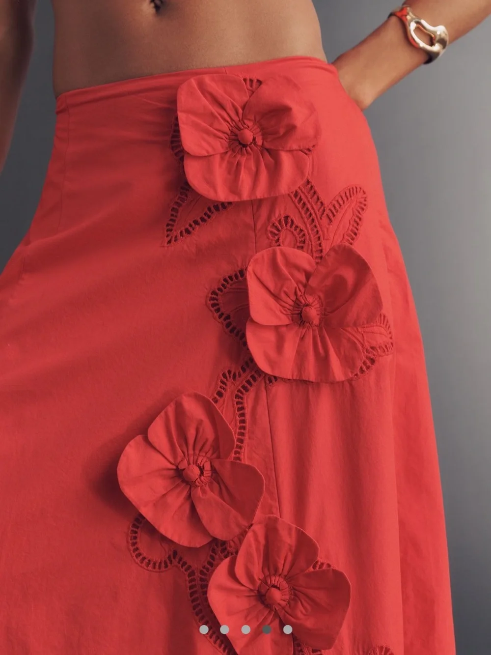 Anthropologie Appliqué skirt - Picture 3 of 7